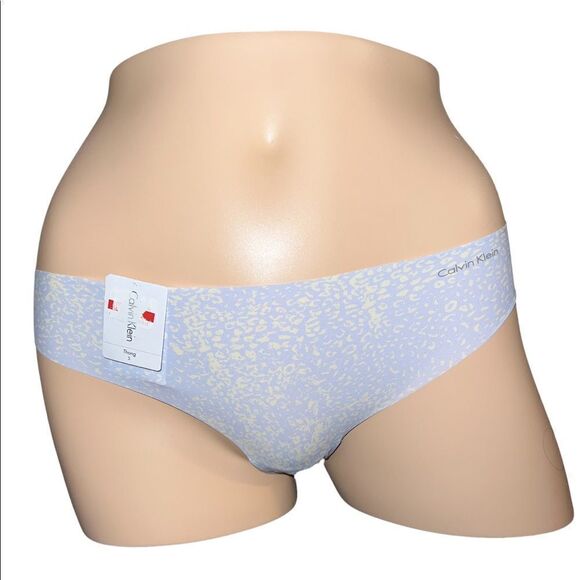 Calvin Klein Purple Leopard Women's Invisibles Thong Underwear D3507 Small NWT - Picture 1 of 6